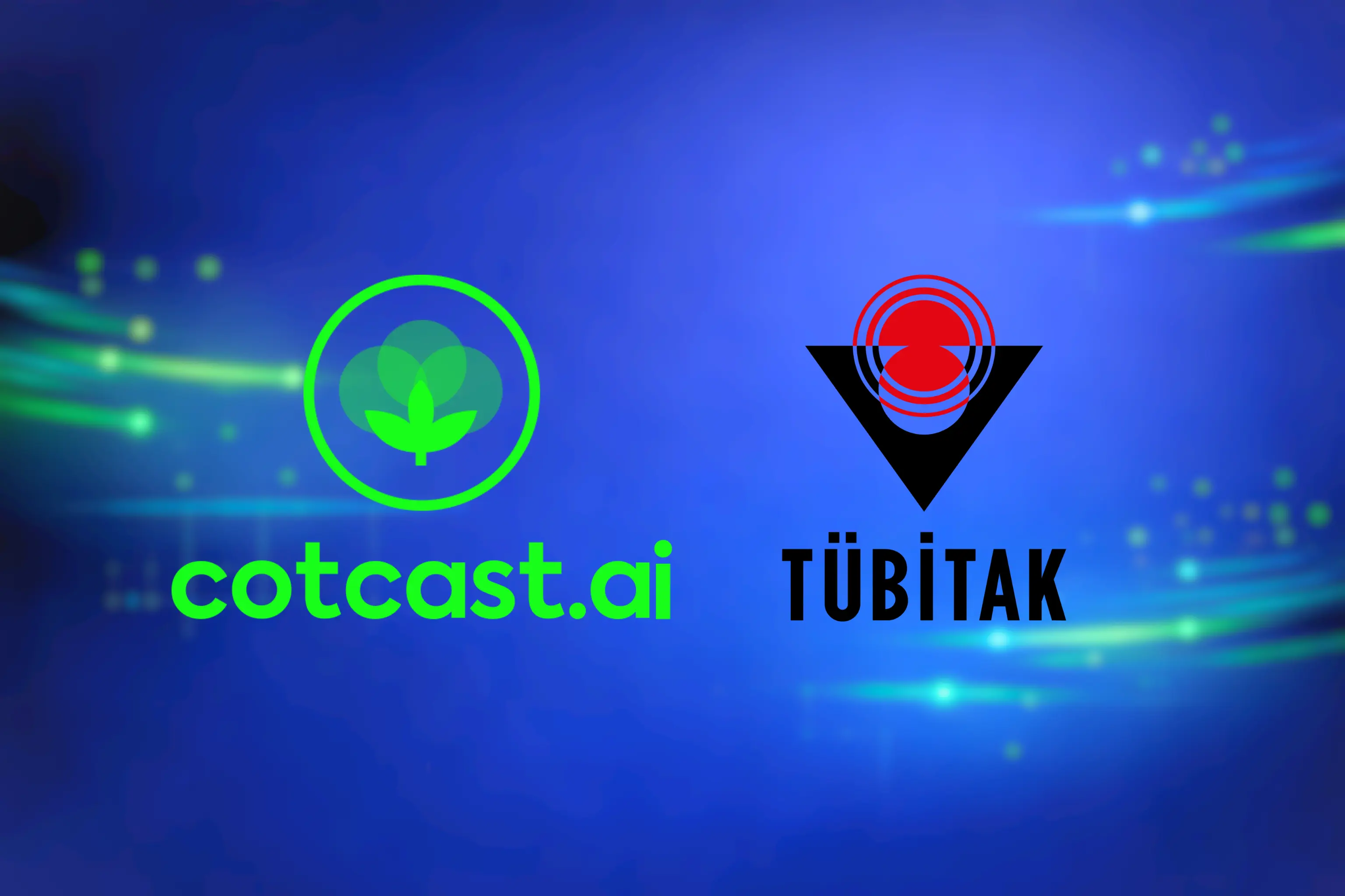 Cotcast ve TÜBİTAK logolarının yer aldığı, teknoloji temalı mavi degrade arka plan.